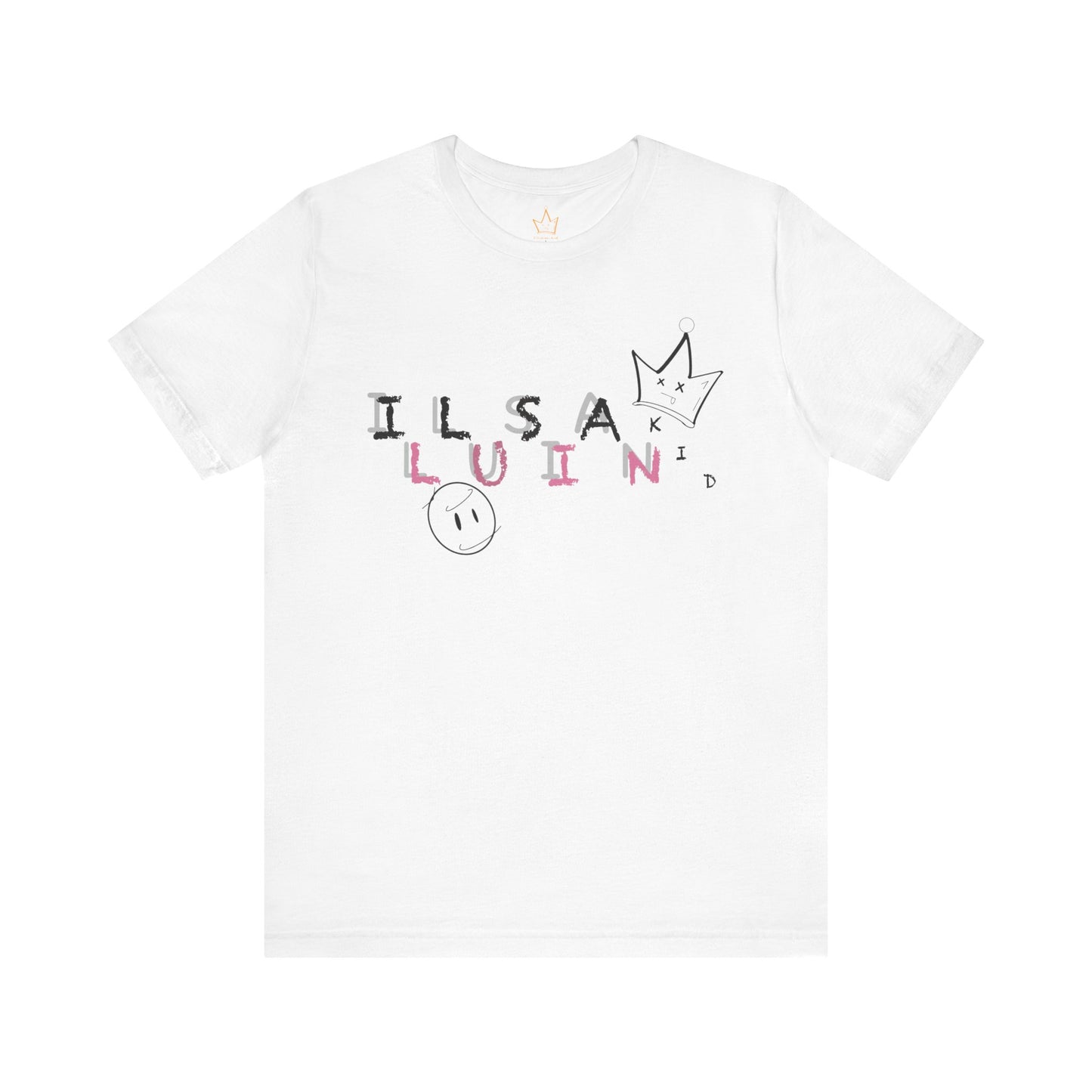 Illusian Kid Scattered Text T-Shirt