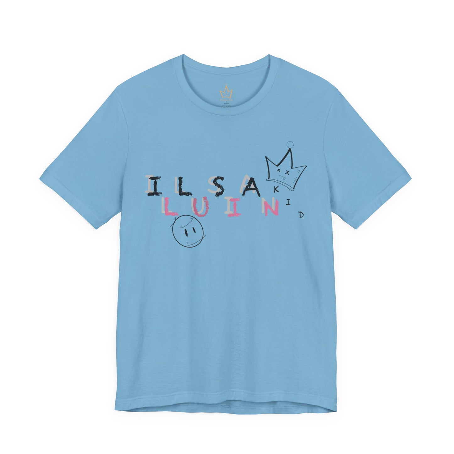 Illusian Kid Scattered Text T-Shirt
