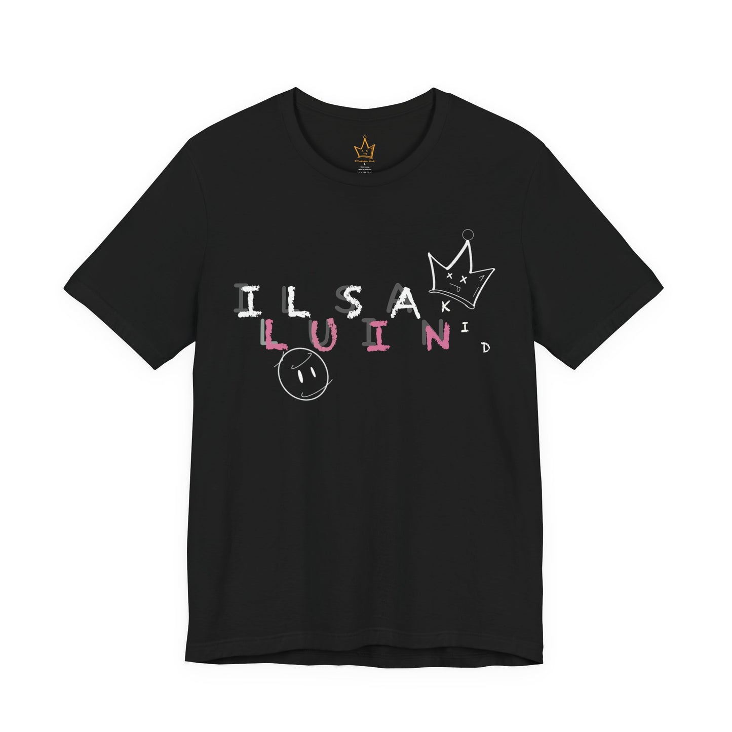 Illusian Kid Scattered Text T-Shirt