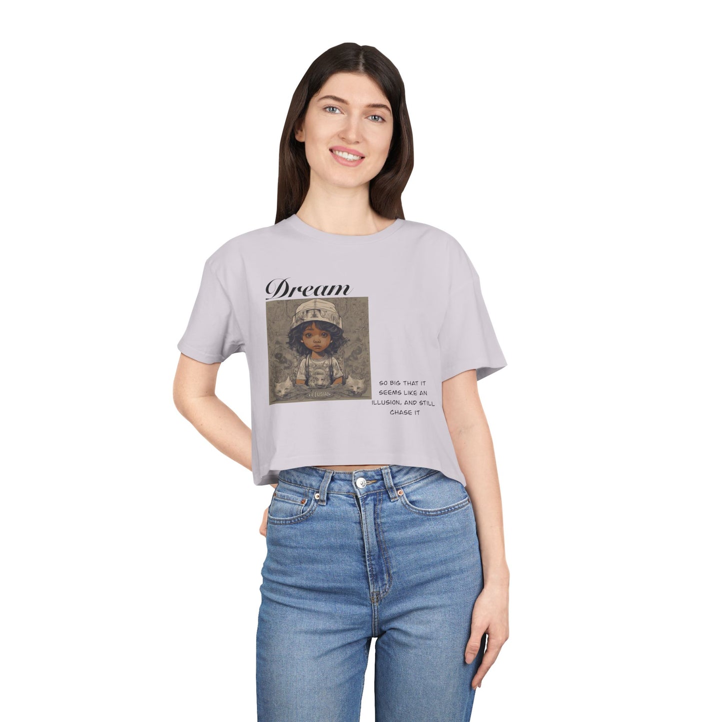 Dreamer, Women's Crop Tee