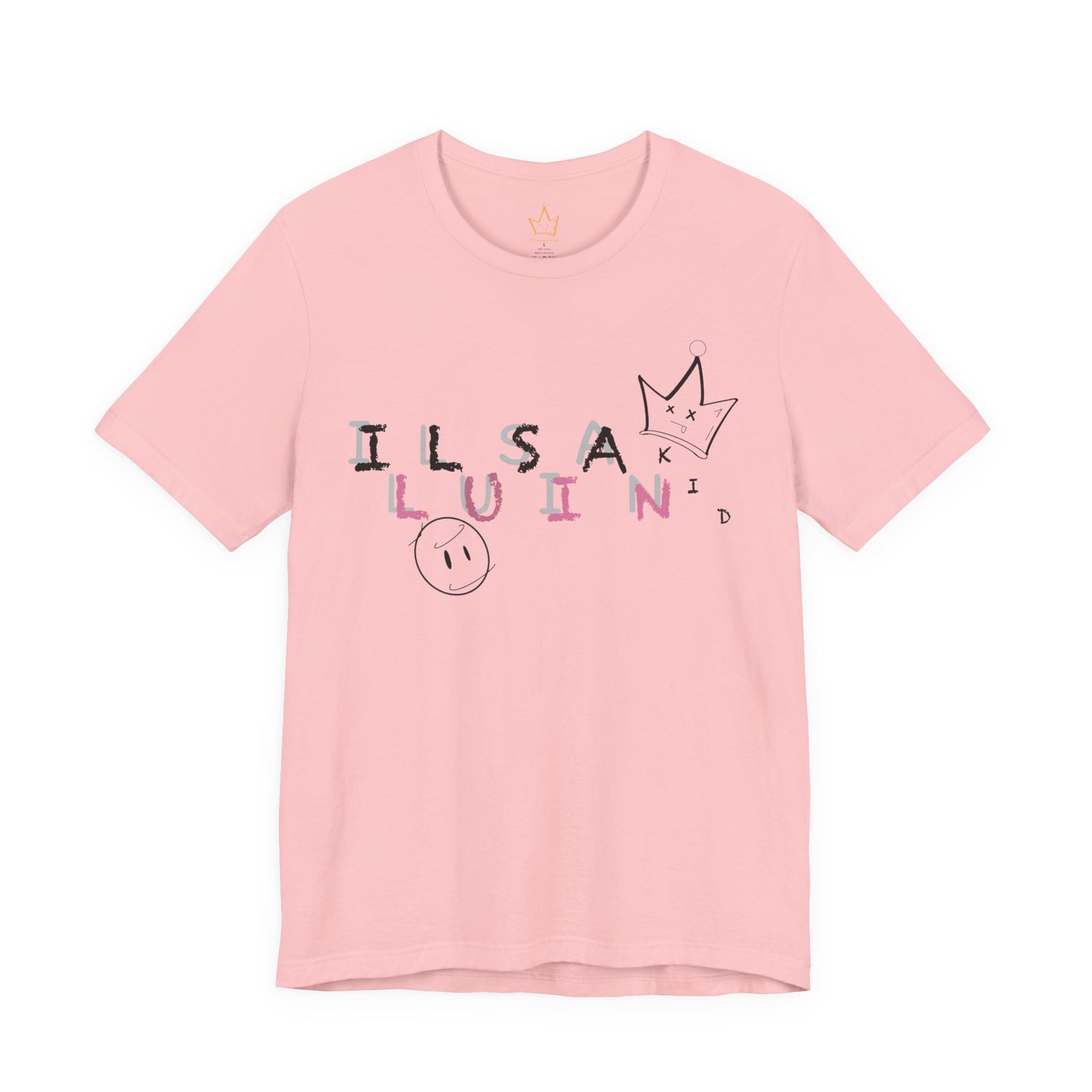 Illusian Kid Scattered Text T-Shirt