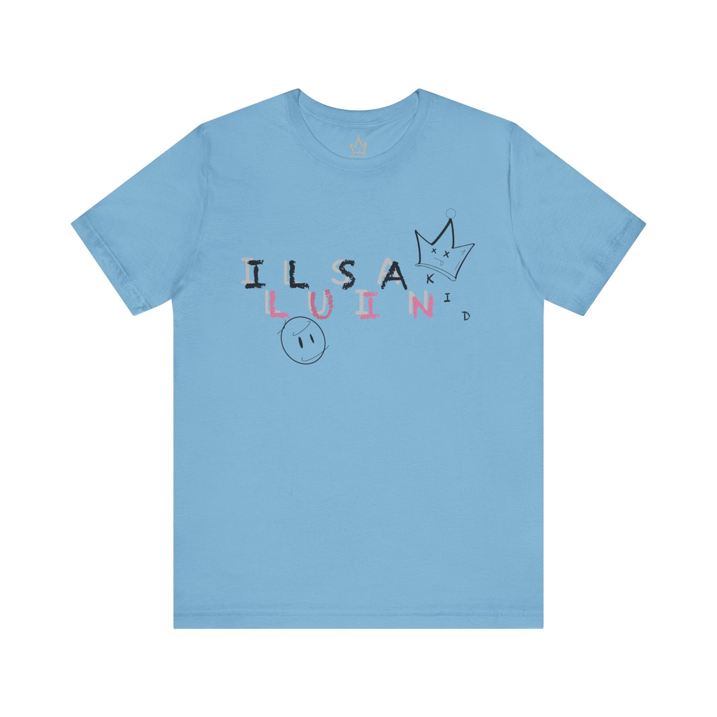 Illusian Kid Scattered Text T-Shirt