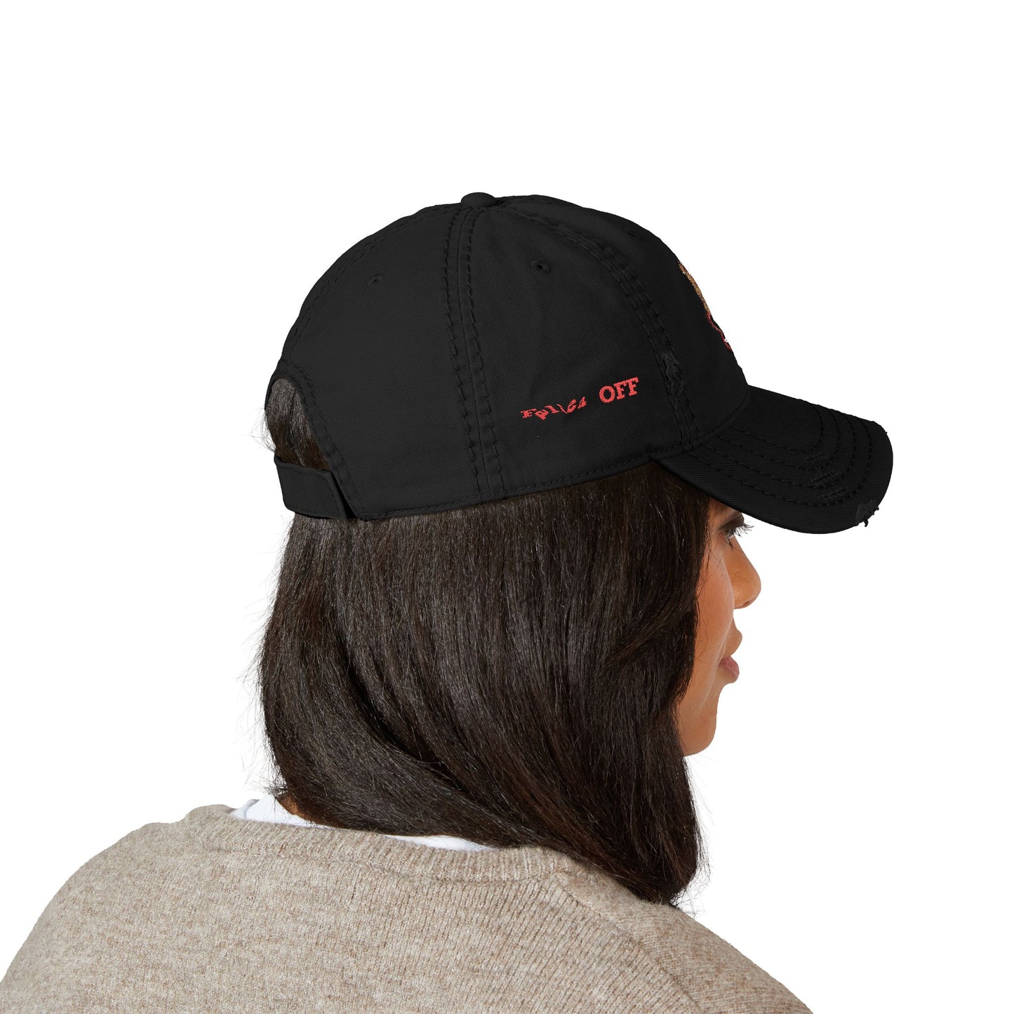 Falling In Love Distressed Embroidered Dad Hat