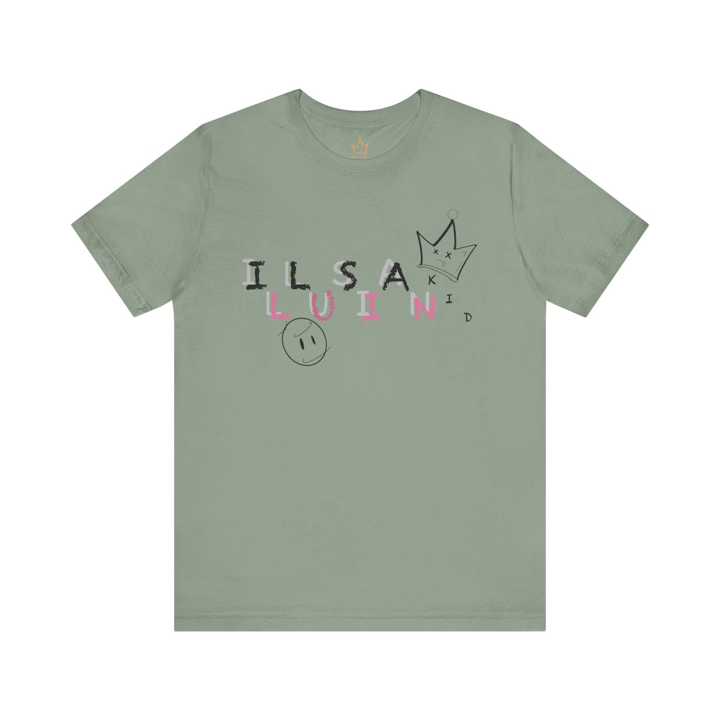 Illusian Kid Scattered Text T-Shirt