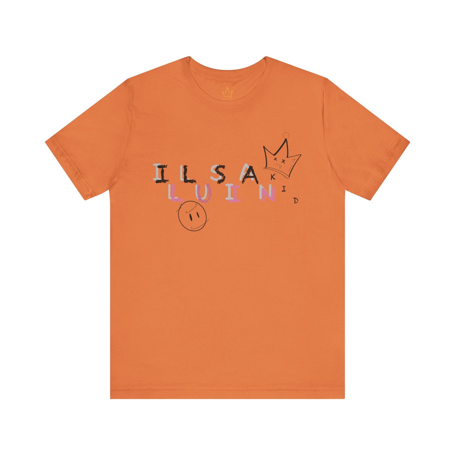 Illusian Kid Scattered Text T-Shirt