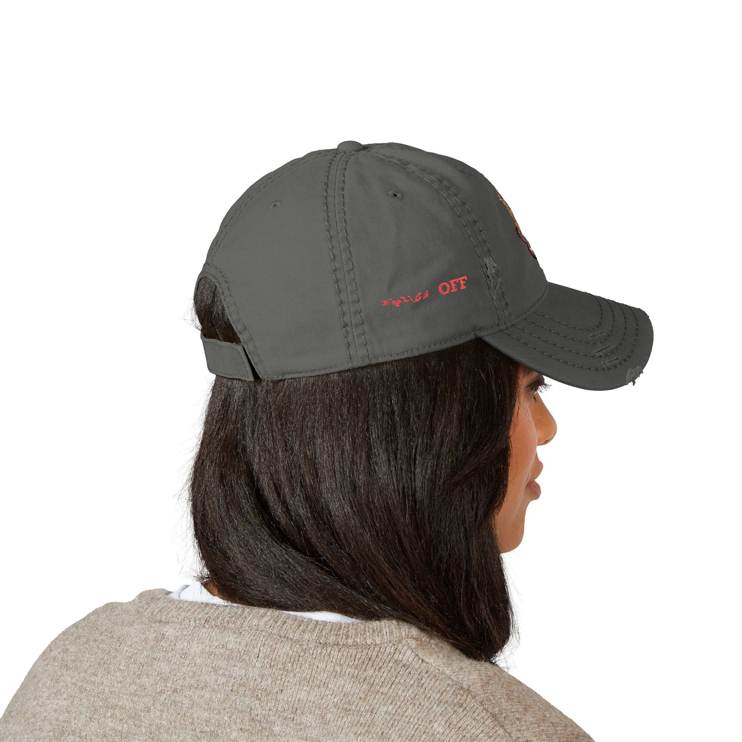 Falling In Love Distressed Embroidered Dad Hat