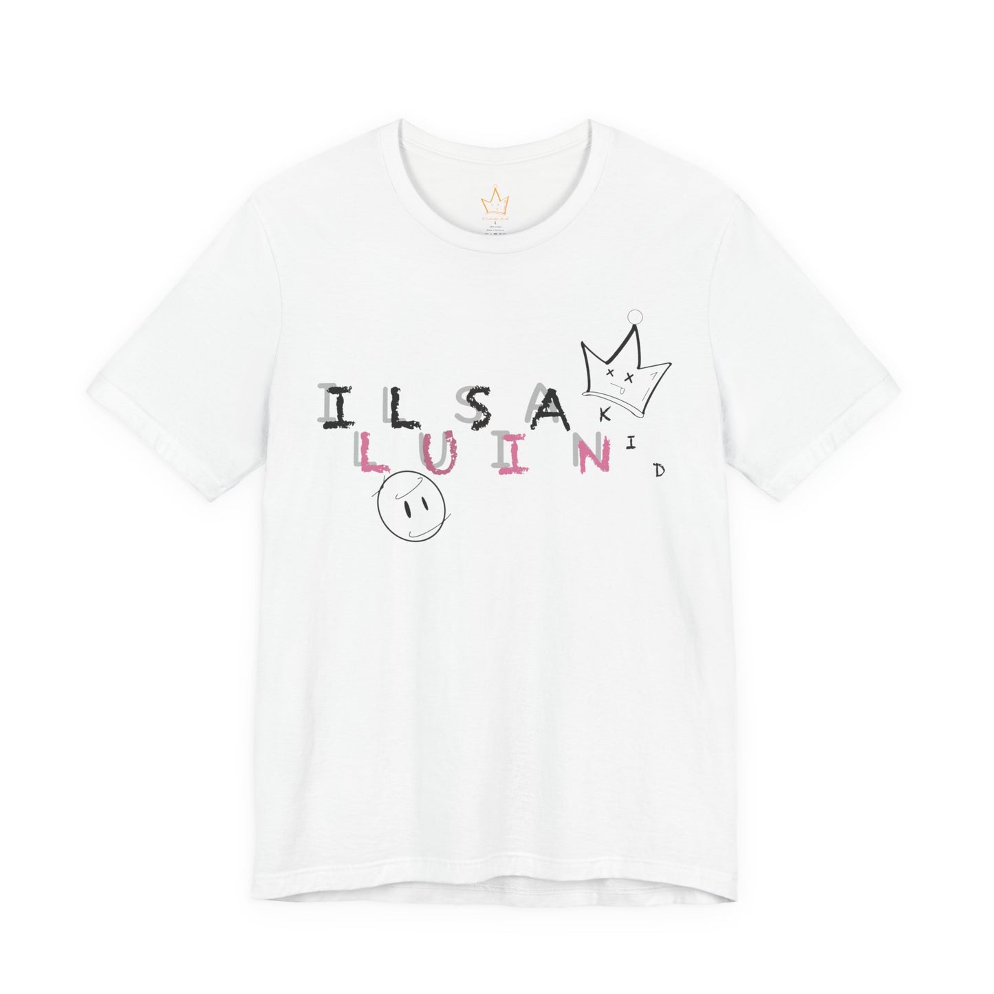 Illusian Kid Scattered Text T-Shirt