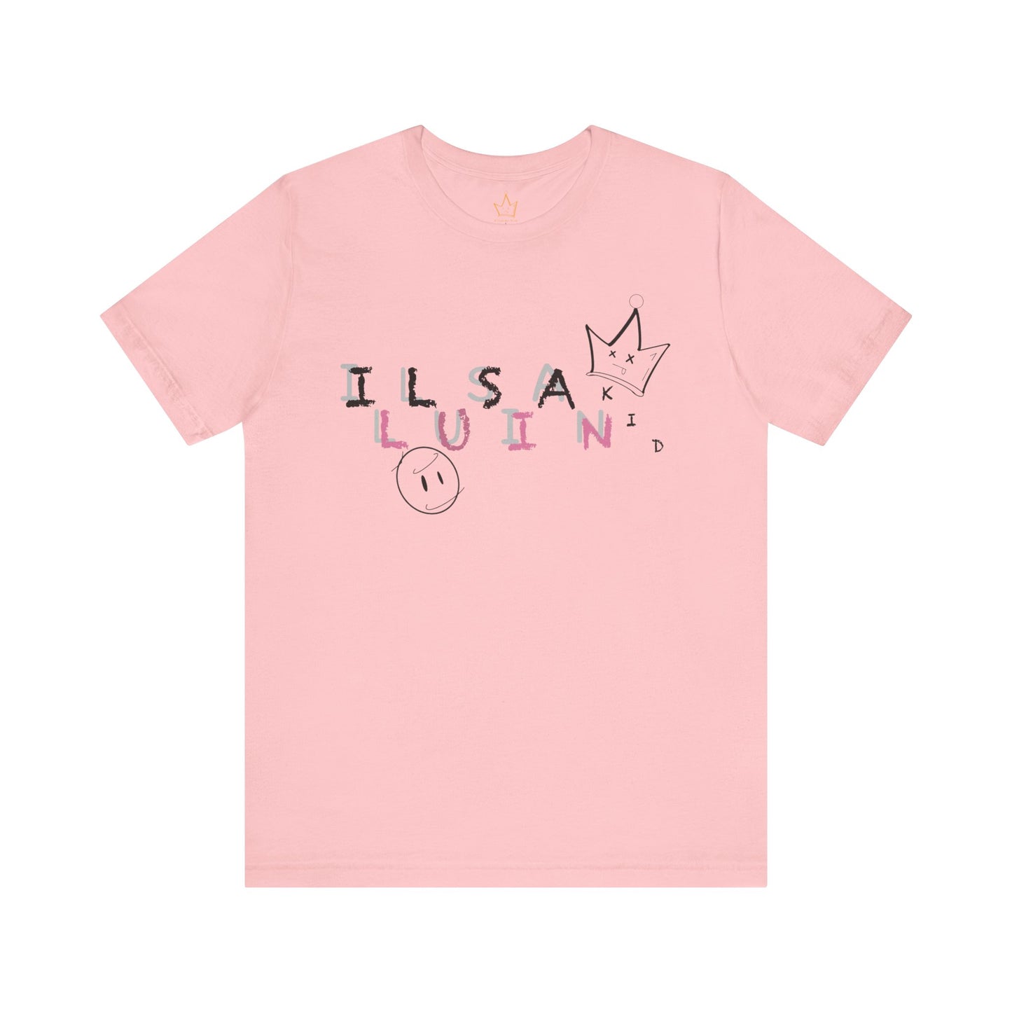 Illusian Kid Scattered Text T-Shirt