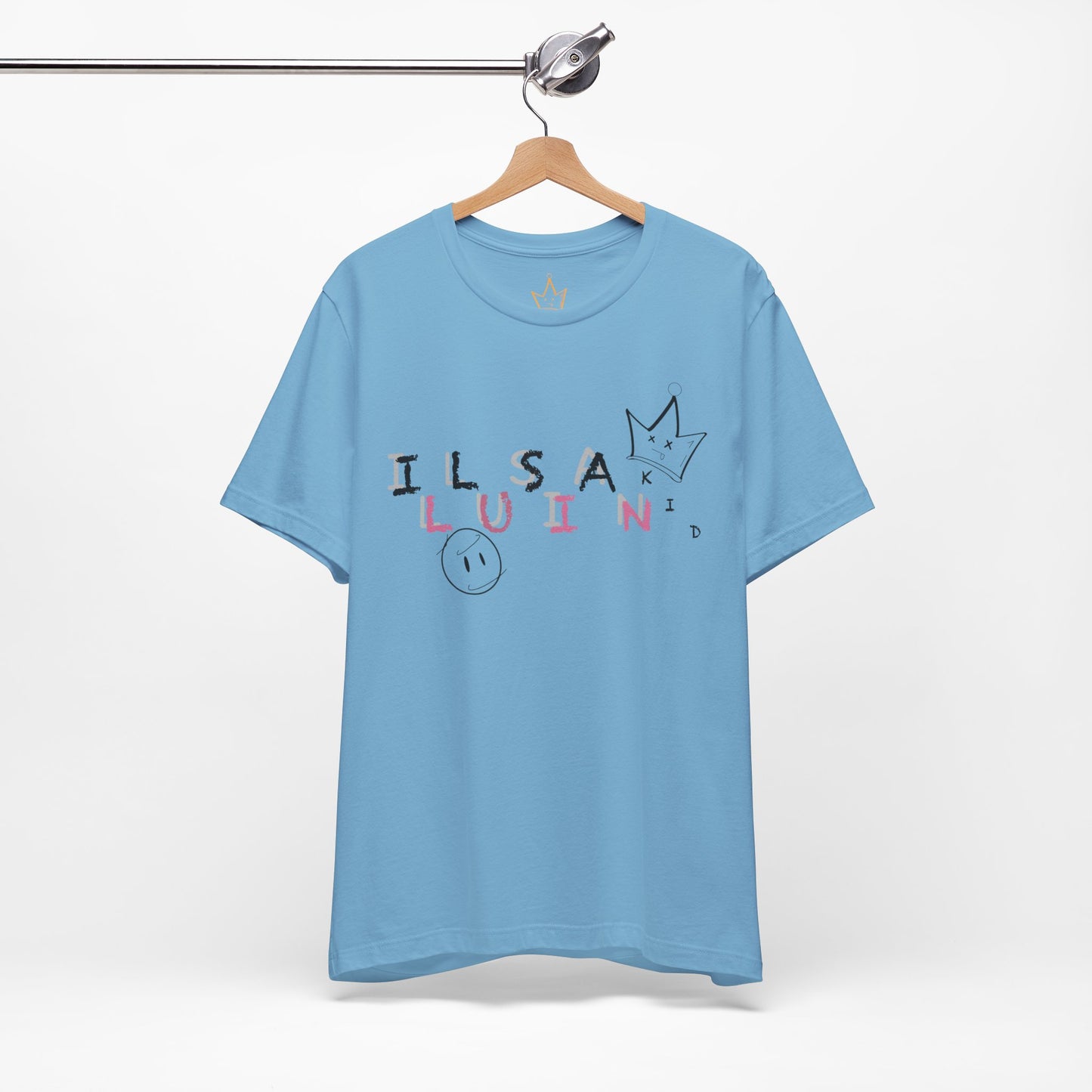 Illusian Kid Scattered Text T-Shirt