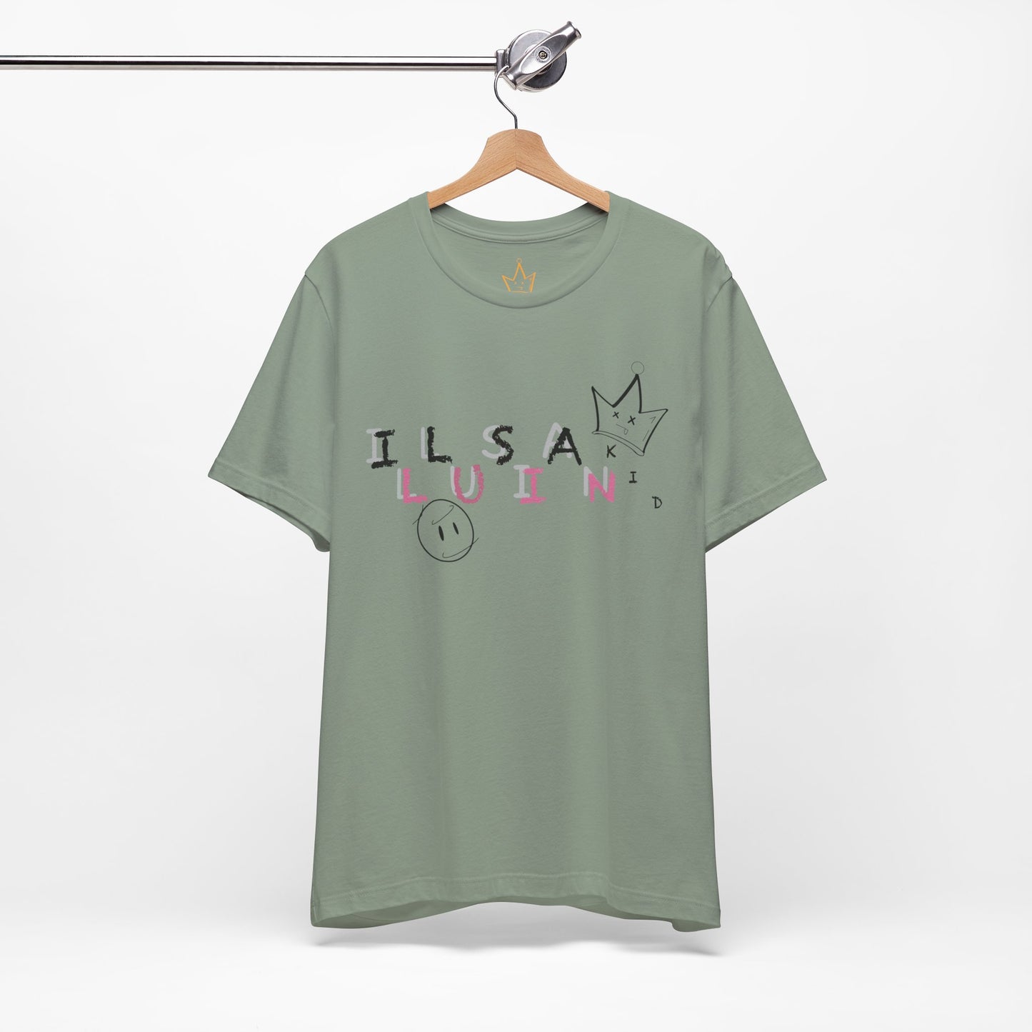 Illusian Kid Scattered Text T-Shirt