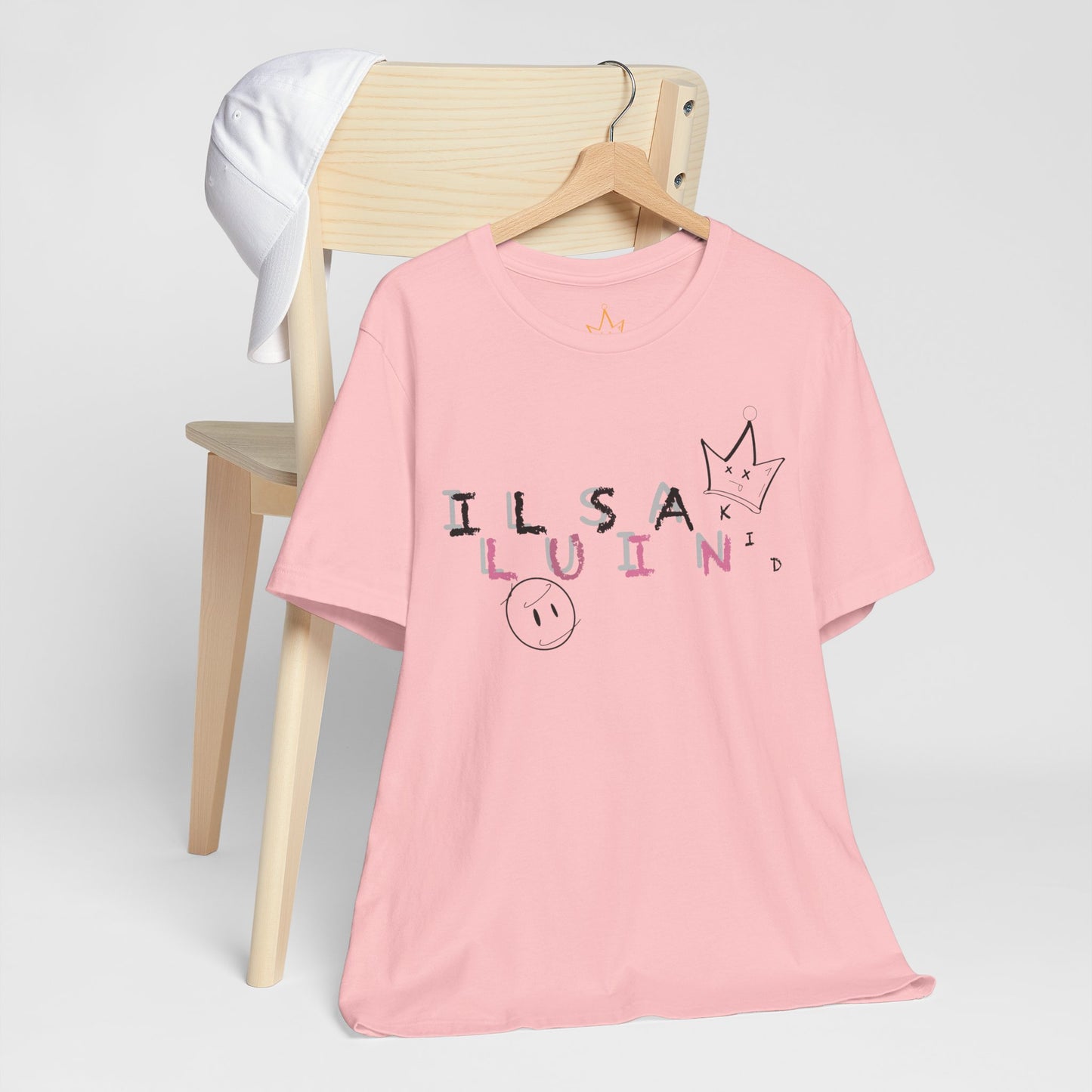 Illusian Kid Scattered Text T-Shirt