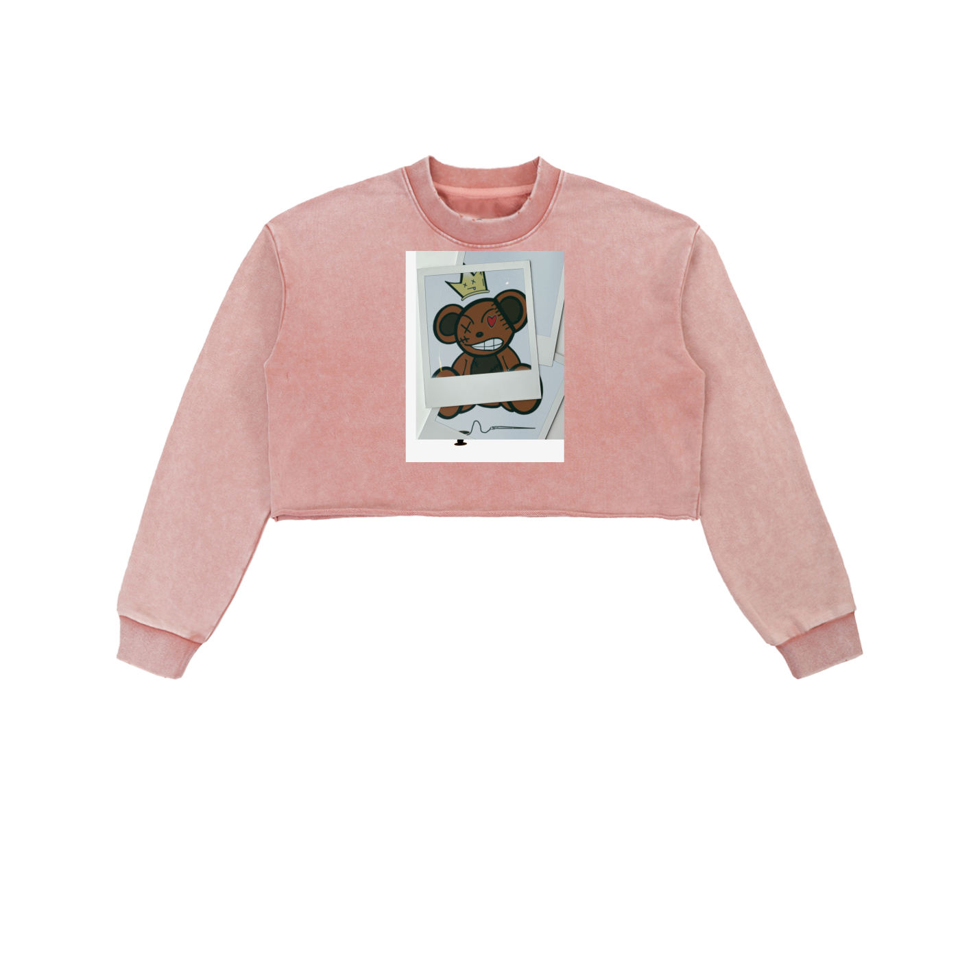 Picture Perfect  Women's Snow Washed Cropped Sweatshirt