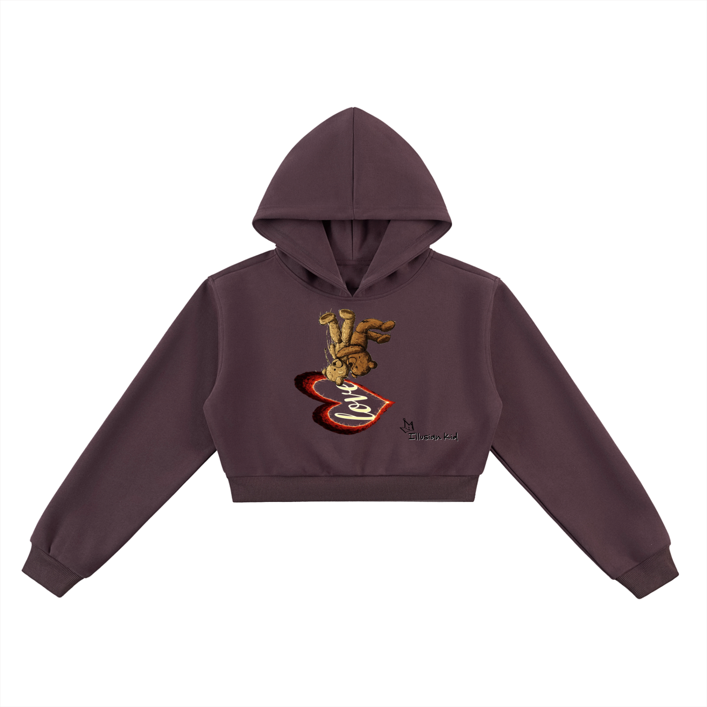 Women's Fallen Off, Dying For Love, Essential Cropped Hoodie