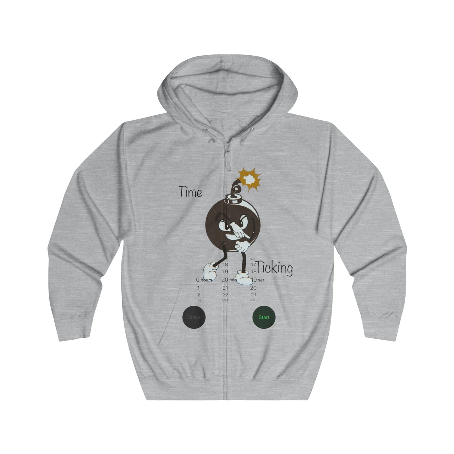 Time Ticking Full Zip Hoodie