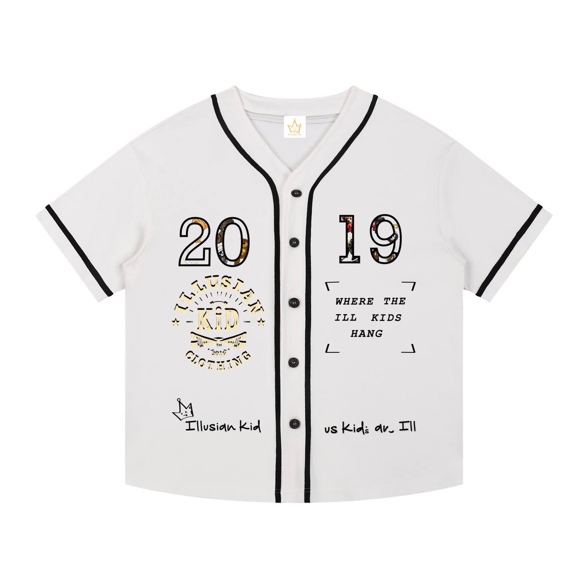 2019 Illusian Kid, Baseball Button-Up Jersey