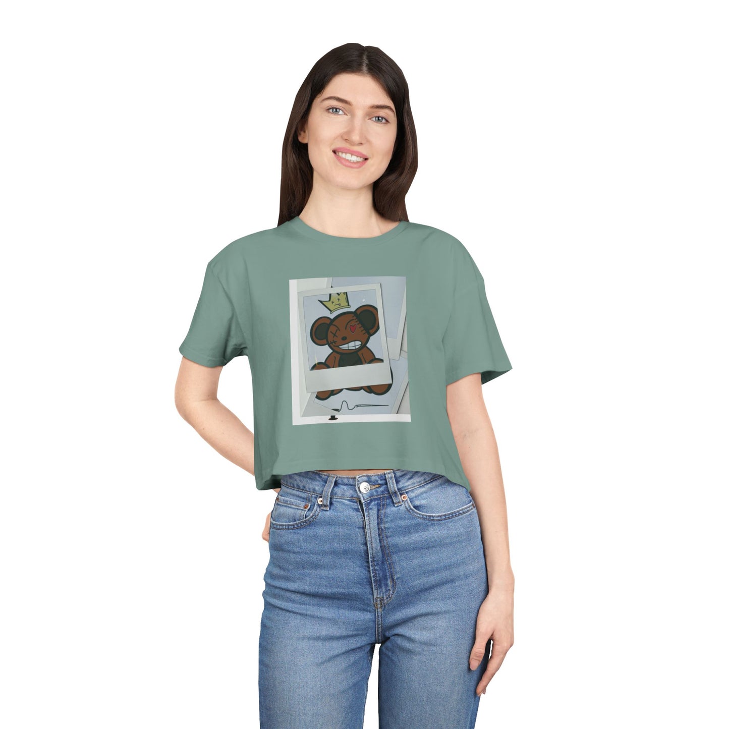 Women's Broken Pieces, Picture Perfect Crop Tee