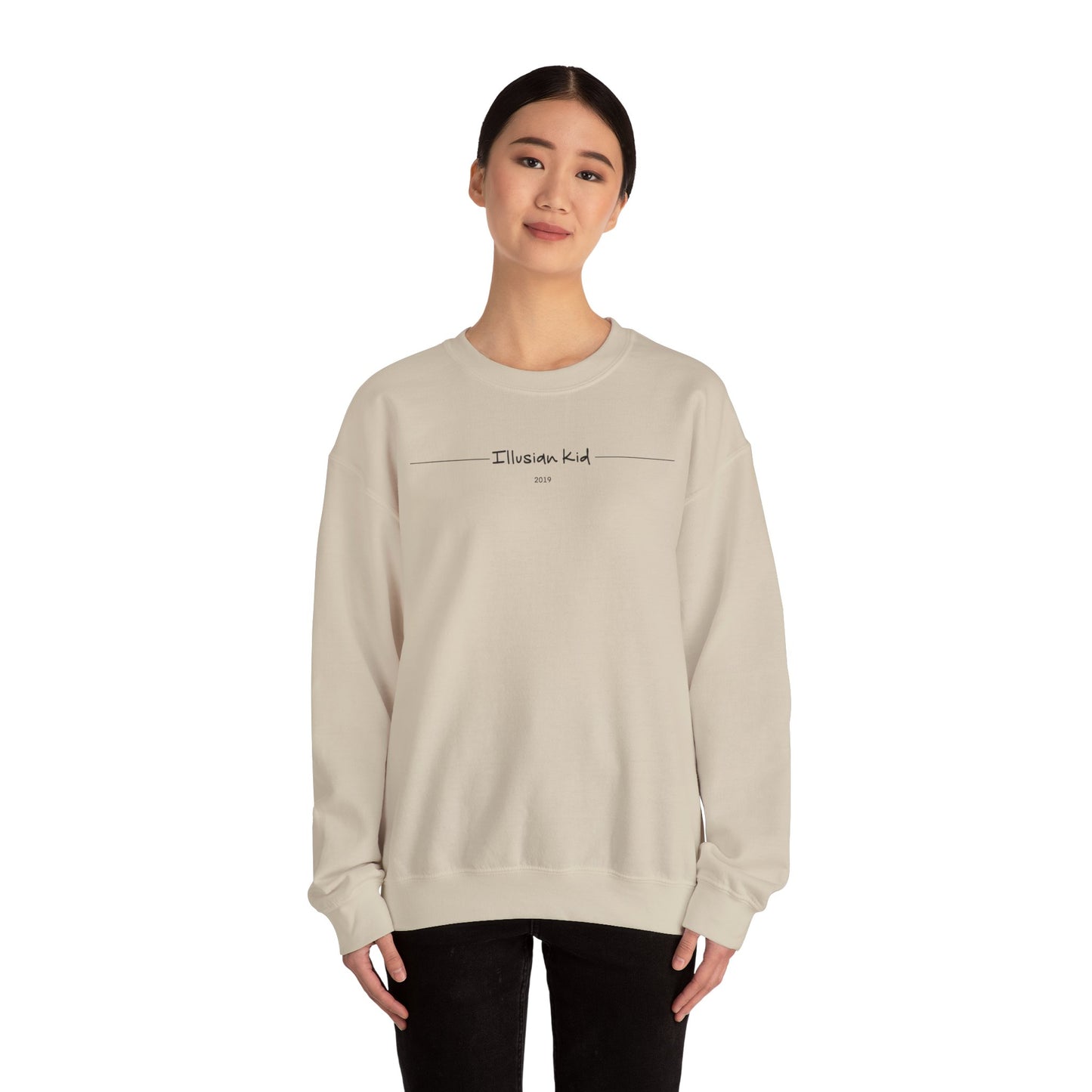 Illusian Kid Simple Lettering Sweatshirt