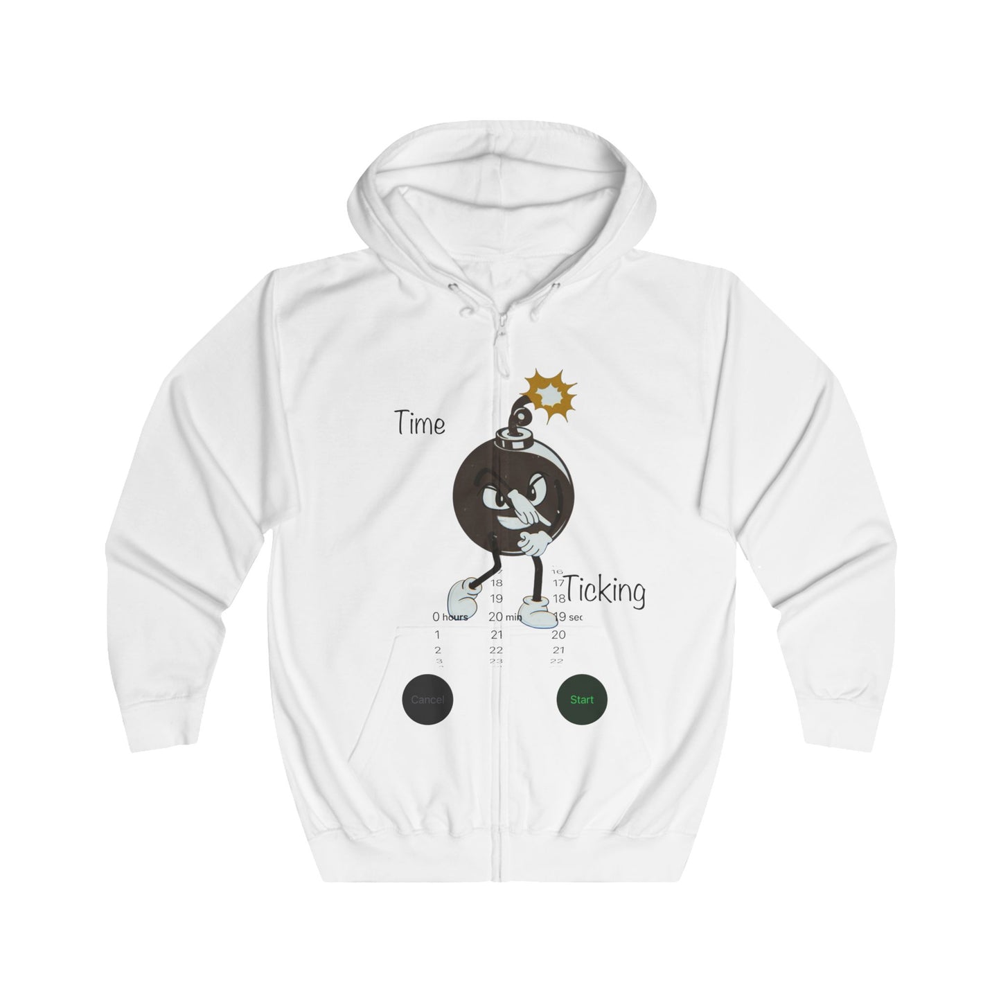 Time Ticking Full Zip Hoodie