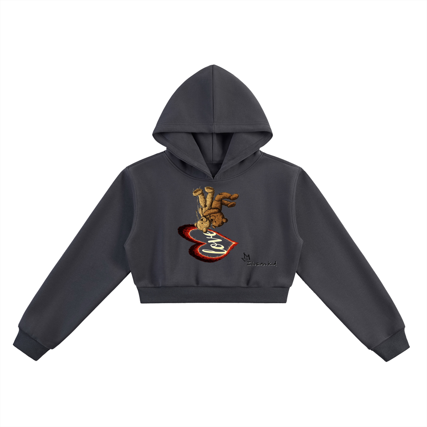 Women's Fallen Off, Dying For Love, Essential Cropped Hoodie