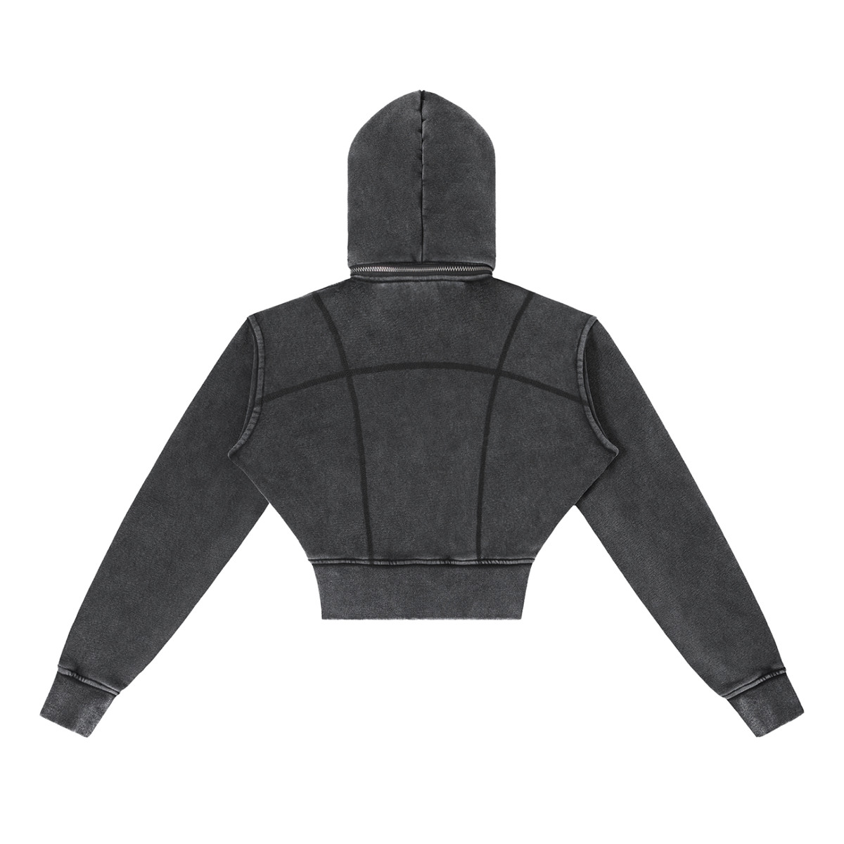 Mood Swing, Women's Vintage Washed Cropped Fleece Hoodie