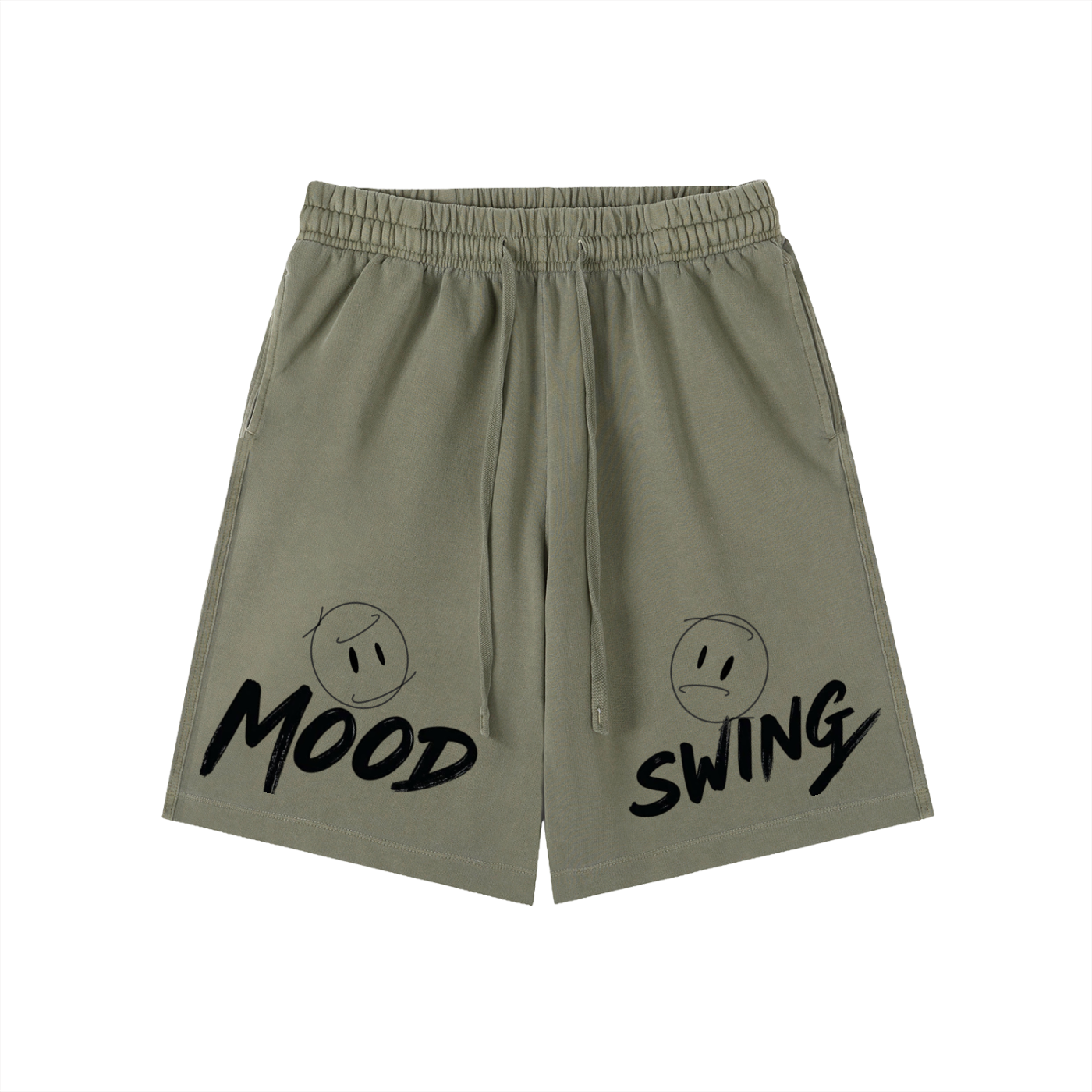 Mood Swing, Vintage Wash Cotton Shorts