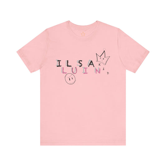Illusian Kid Scattered Text T-Shirt