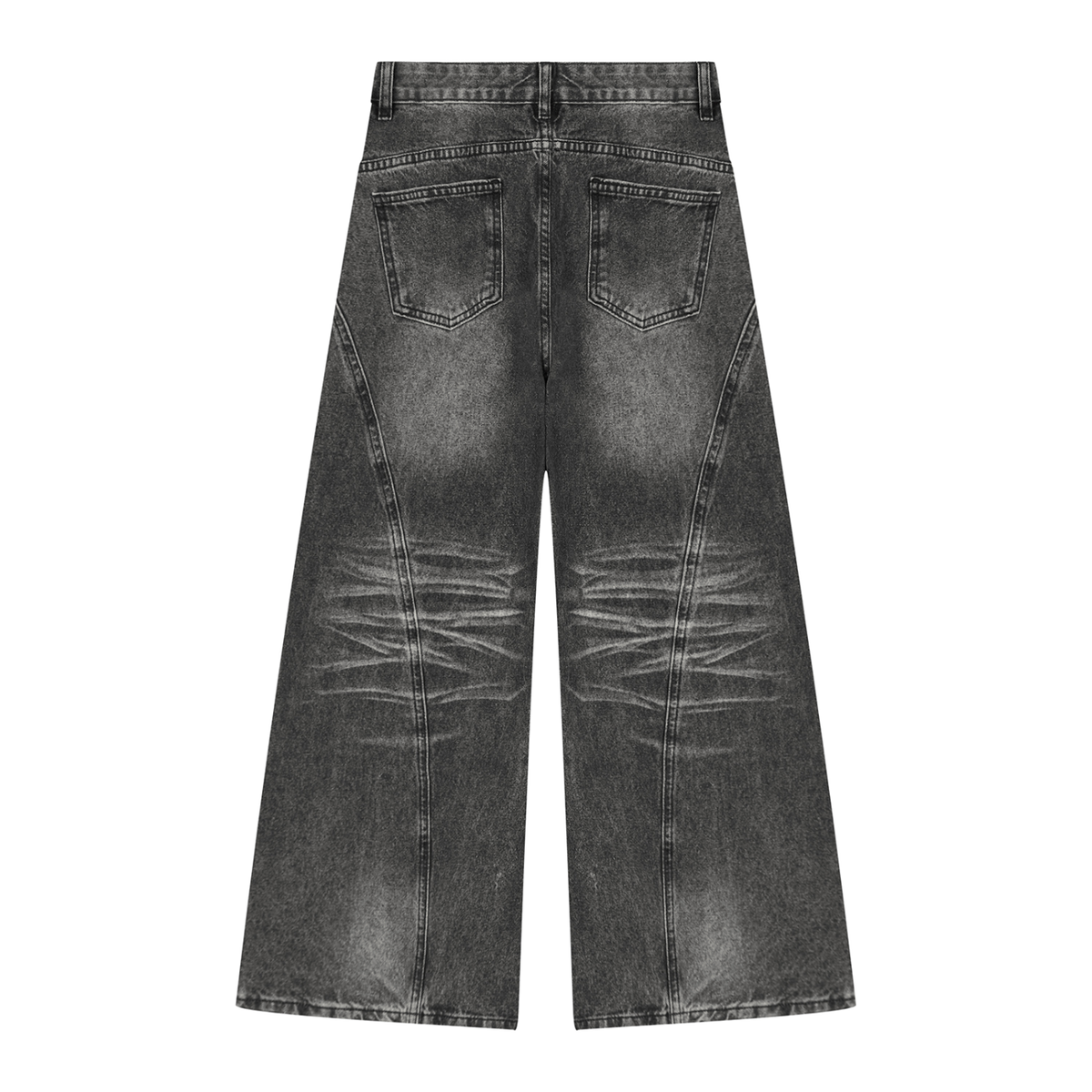 Illusian Kids Women’s Vintage Wash Wide Leg Denim Jeans