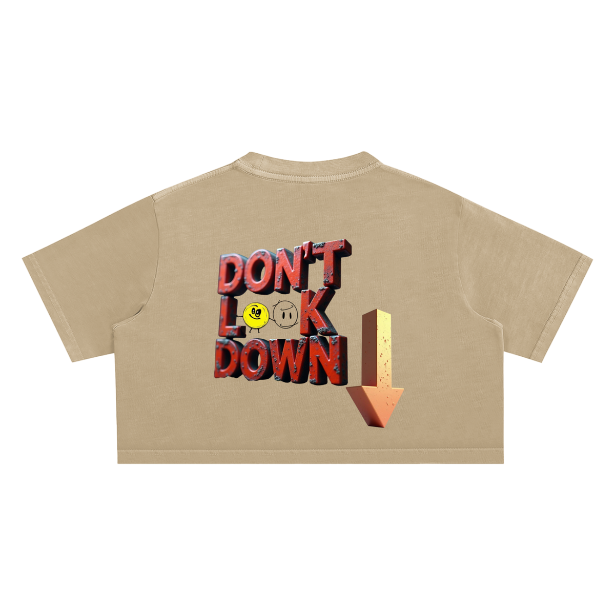 Life Is Electrifying, Women's Snow Washed Crop Top