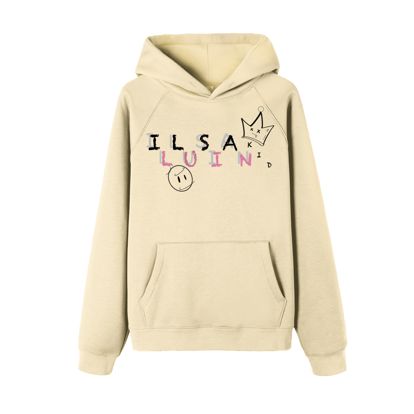 Scattered Illusian, Essential Raglan Sleeve Fleece Hoodie
