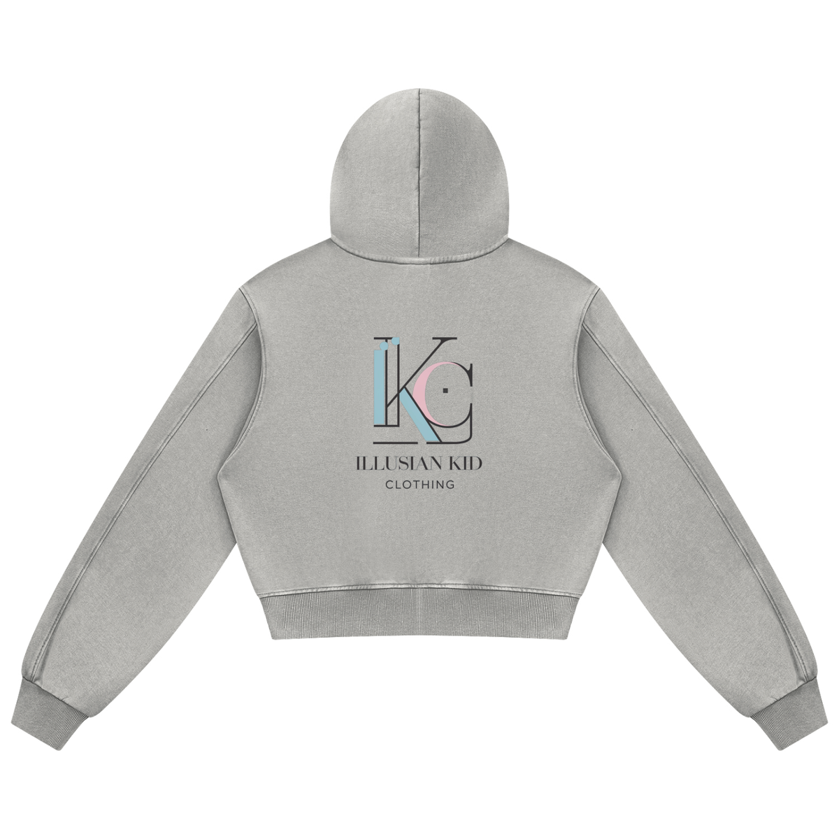 2019 Illusian Kid, Women's Mineral Wash Full Zip Hoodie