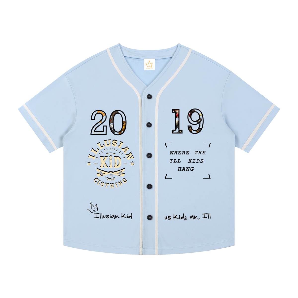 2019 Illusian Kid, Baseball Button-Up Jersey