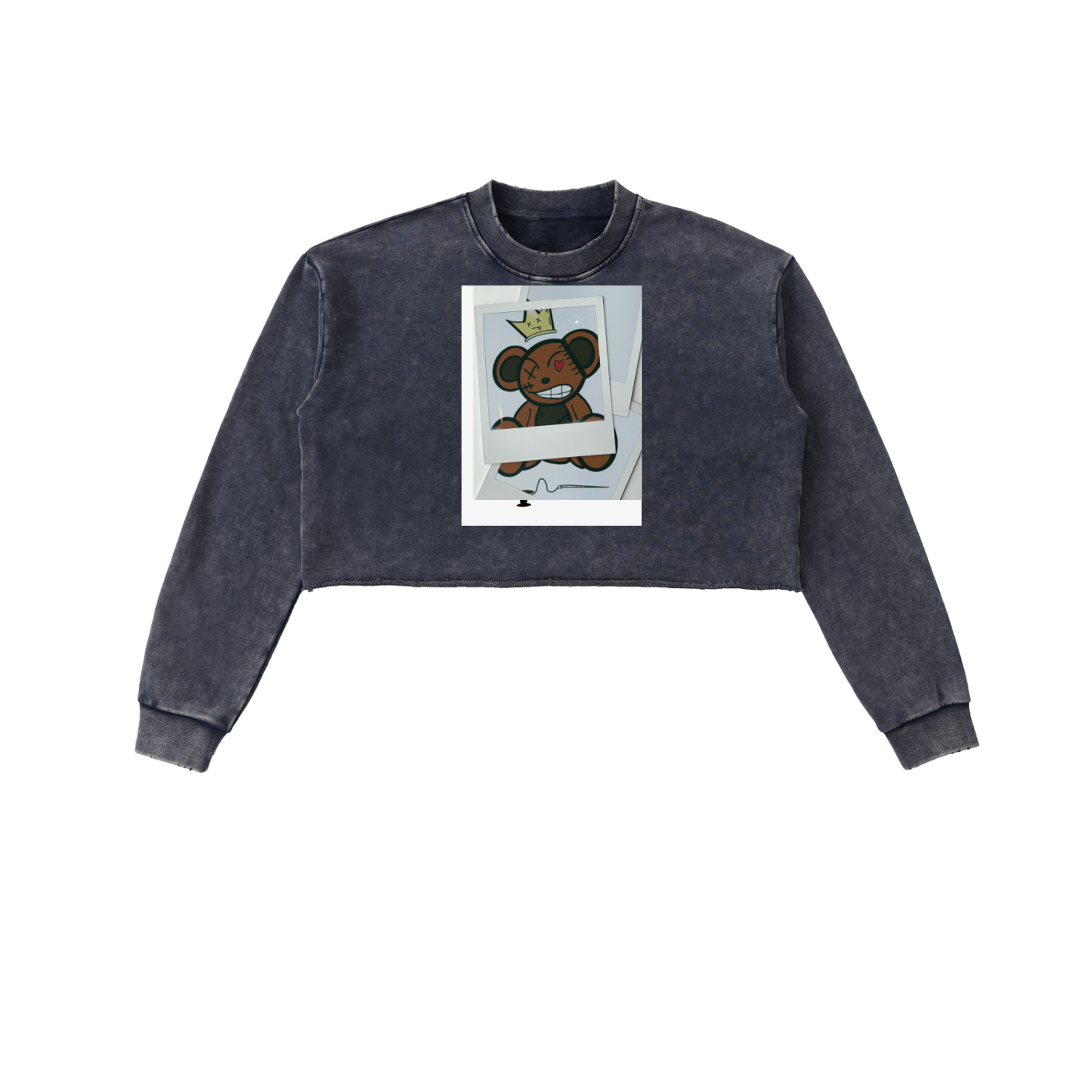 Picture Perfect  Women's Snow Washed Cropped Sweatshirt