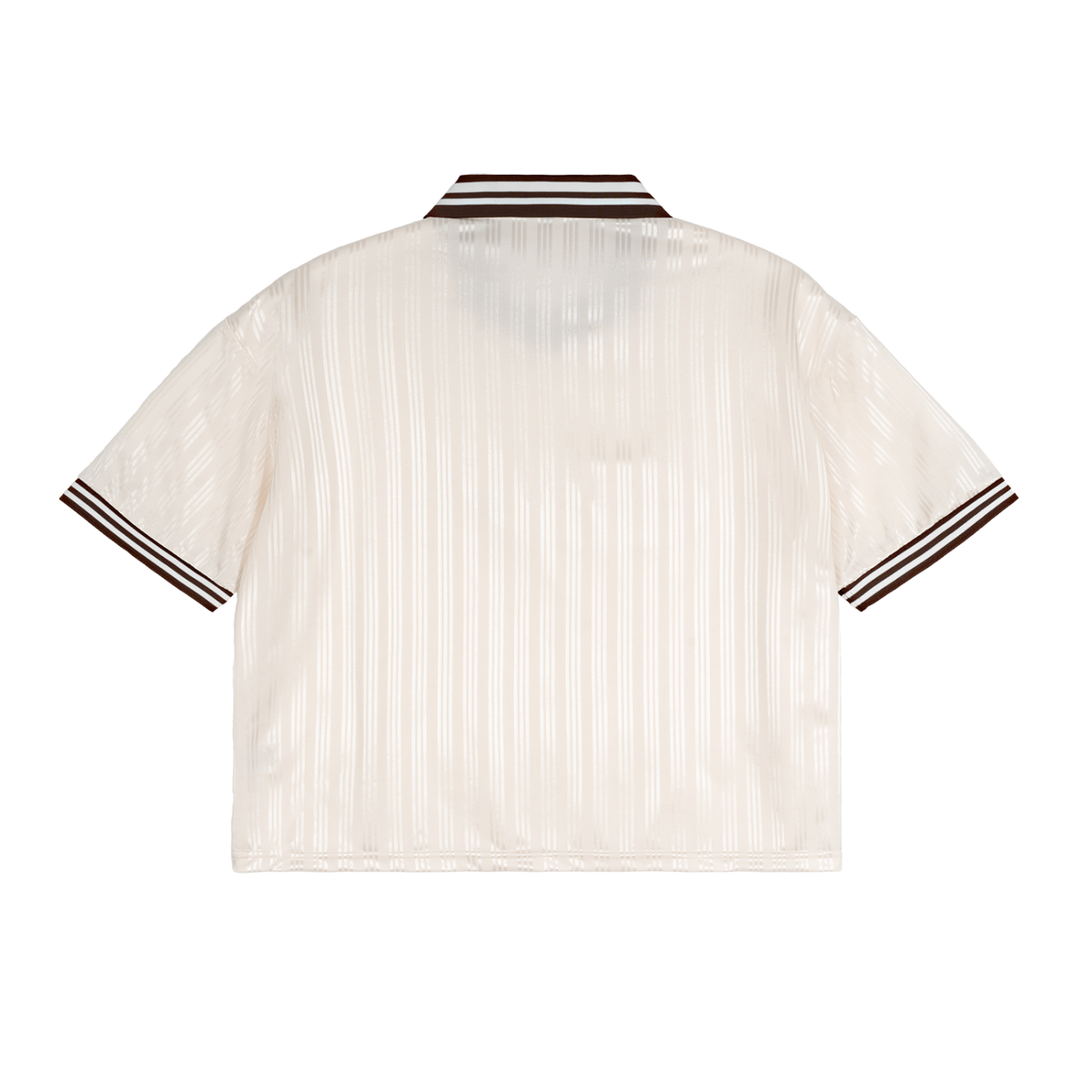 Illusian Kid Embrodered, Contrast Stripes Polo Collar T-Shirt