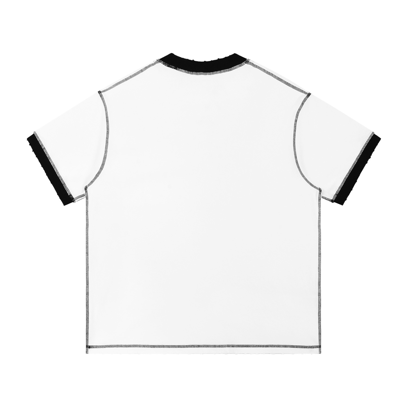 Perfect Imperfection, Contrast-Stitched Cotton T-Shirt
