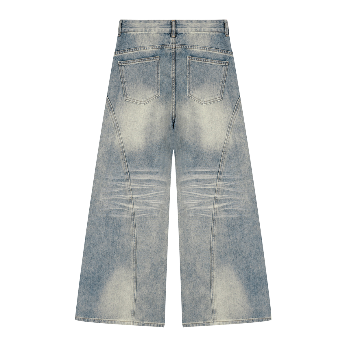 Illusian Kids Women’s Vintage Wash Wide Leg Denim Jeans