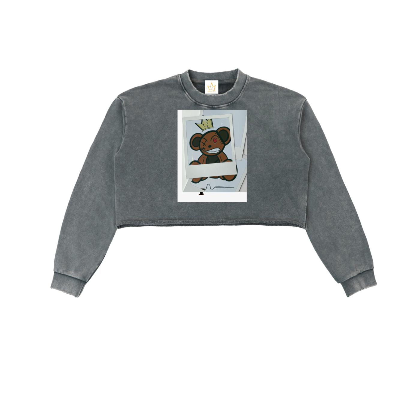 Picture Perfect  Women's Snow Washed Cropped Sweatshirt