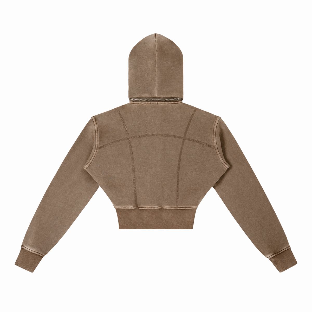 Mood Swing, Women's Vintage Washed Cropped Fleece Hoodie