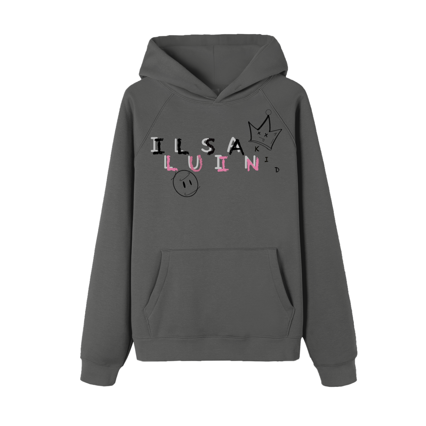 Scattered Illusian, Essential Raglan Sleeve Fleece Hoodie