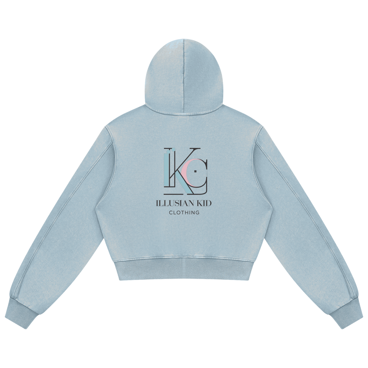 2019 Illusian Kid, Women's Mineral Wash Full Zip Hoodie