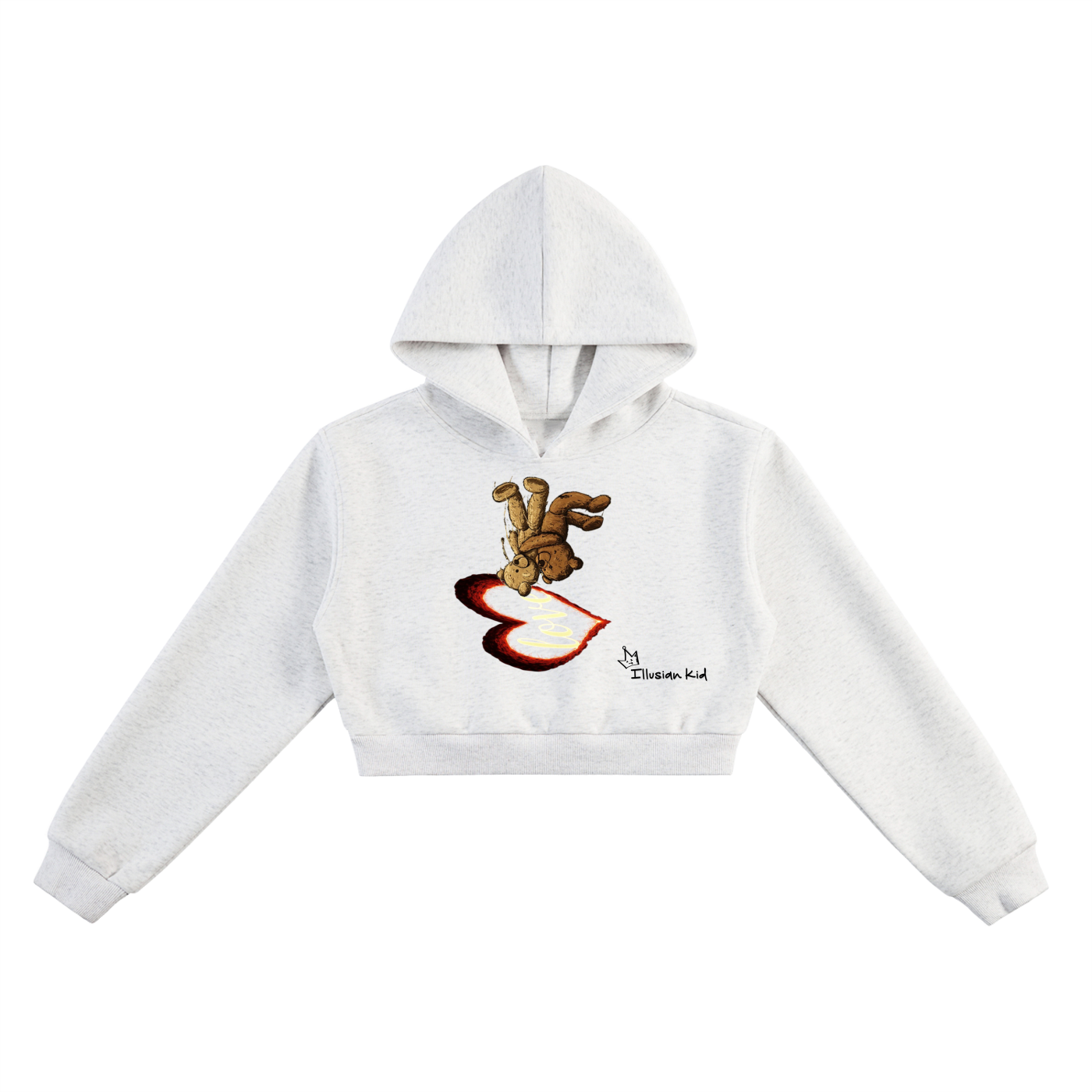 Women's Fallen Off, Dying For Love, Essential Cropped Hoodie