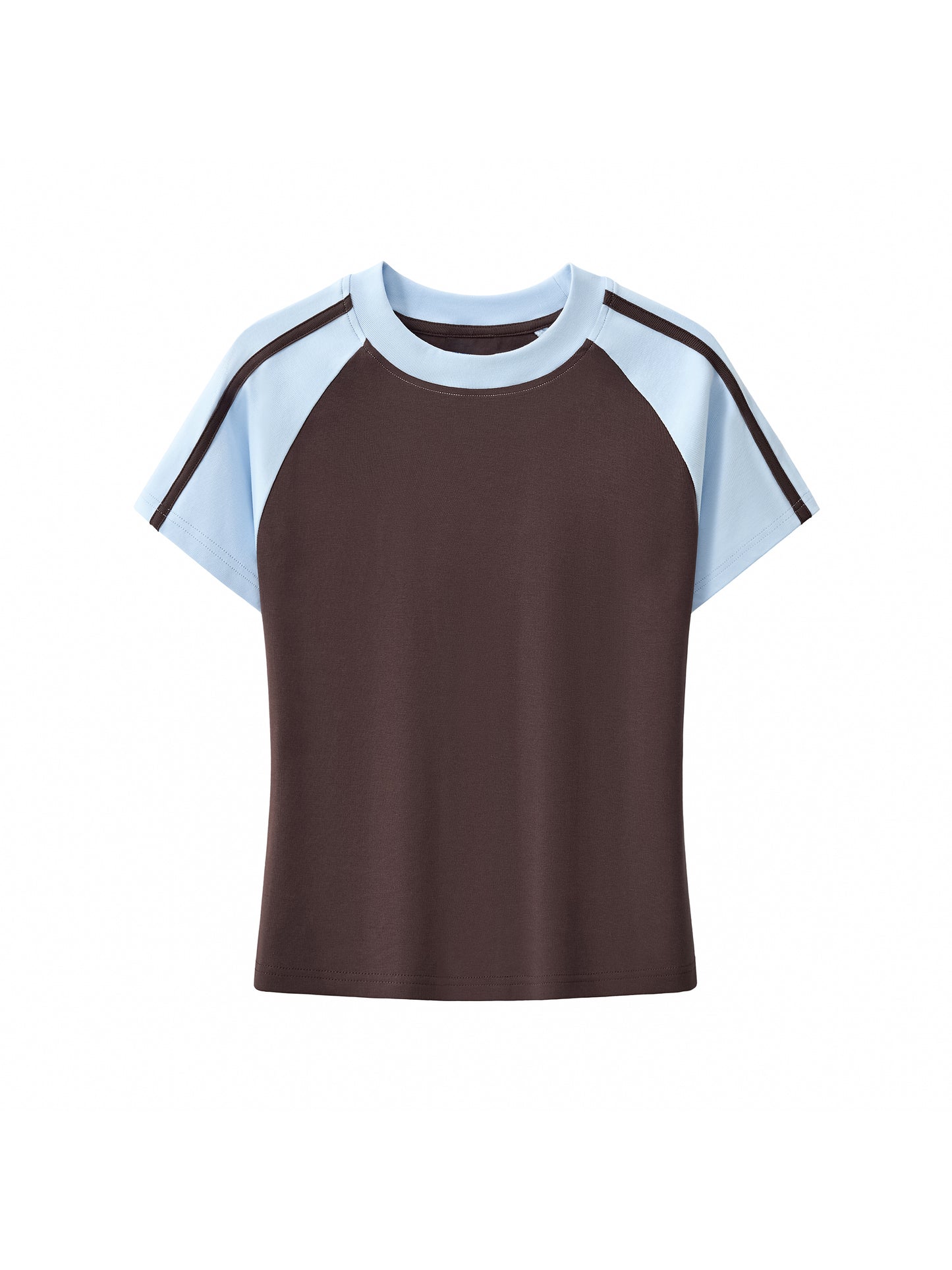 Time Ticking Stripes Women's Bodycon Raglan  Sleeve T-Shirt