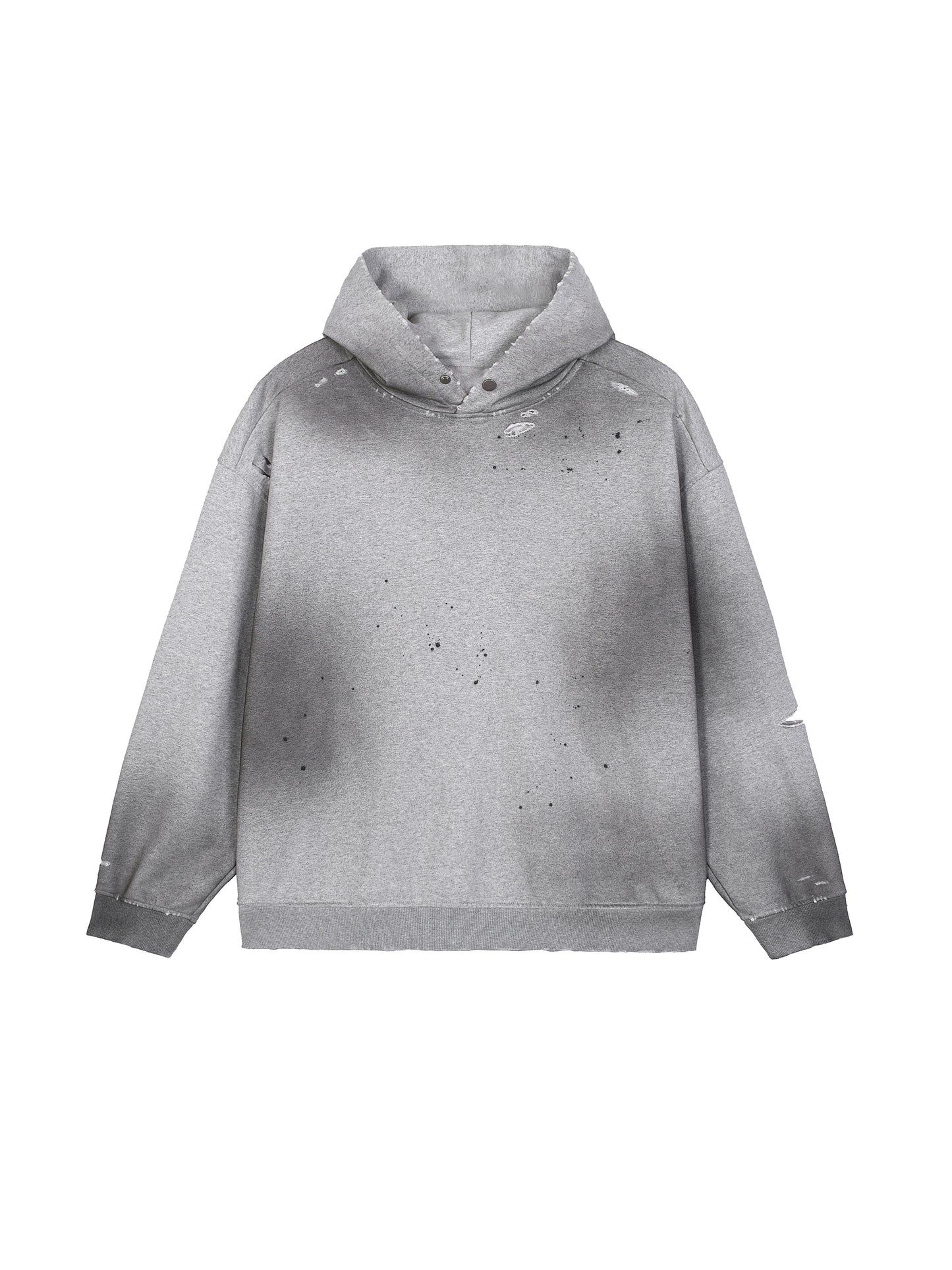 Time Ticking, Illusian Kid, Sun Fade Frayed Fleece Hoodie